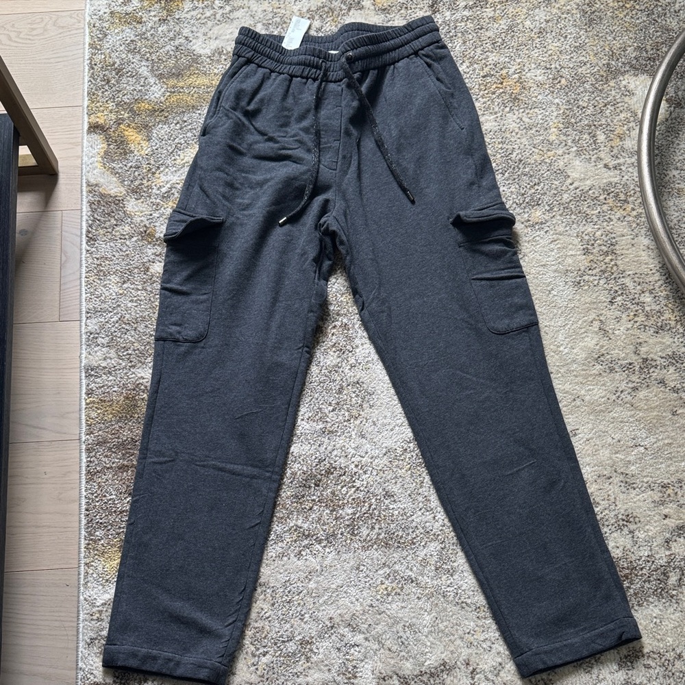 Peserico Black Cargo Jogger Pants